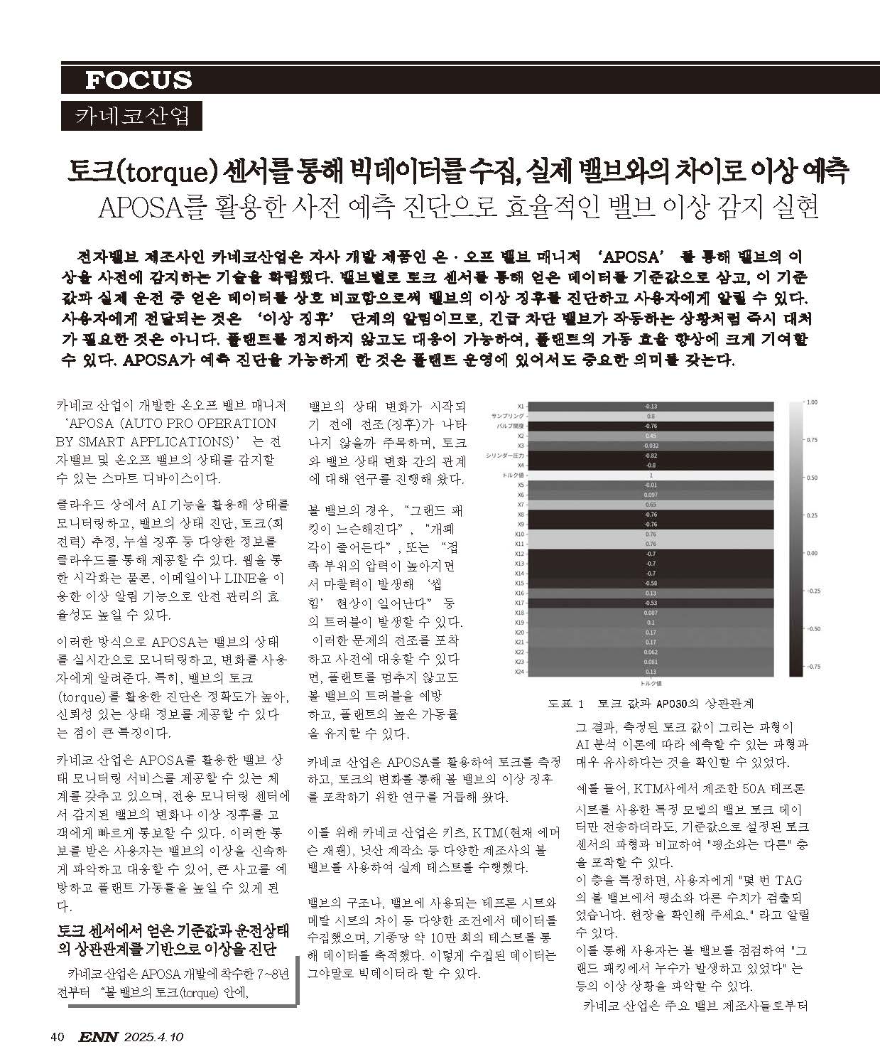 2025.04.10 - ENN 잡지 'APOSA'